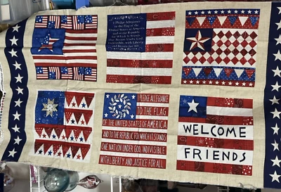 American Dreams de Beth Logan Henry Glass - Panel de múltiples banderas #9808P 42”x24” Foto 1 de 4