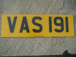 SCOTLAND NAIRNSHIRE # VAS 191 RARE VINTAGE REAR LICENCE PLATE - Picture 1 of 1