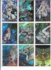 LADY DEATH HoloFoil Trading Card Set: "Jungle Girl" LADY DEATH etc /9 Cards - Picture 1 of 2