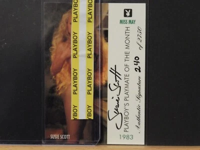 Tarjeta autografiada de Playboy: #90 SUSIE SCOTT Miss May #240 de 2750 1995 Foto 1 de 4