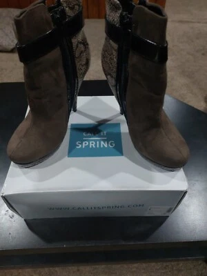 Botines de plataforma Call It Spring High Hells talla 8 para mujer con caja Foto 1 de 4