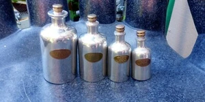 Vintage English Pewter Co. (EPC) Decanter/Bottle Set RARE FIND!  - Picture 1 of 9