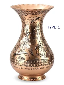 3 Arten handgefertigte rustikale Kupfer Blumenvase, Kupfer türkische Vase, Hochzeitsgeschenk - Bild 1 von 18