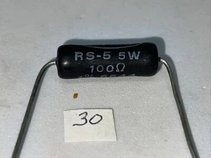 100 DALE 5 WATT 1% WIREWOUND AXIAL LEAD TRU-OHM RESISTORS NEW - Picture 1 of 12