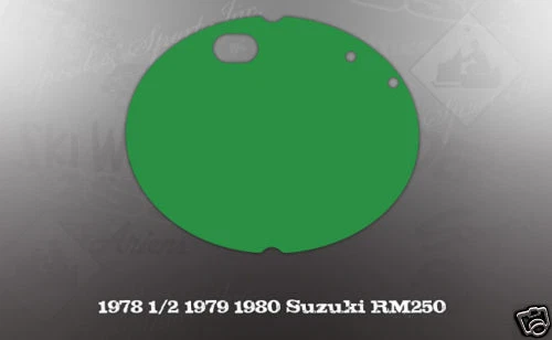 CALCOMANÍA MATRÍCULA DELANTERA SUZUKI 1978.5 1979 1980 RM250 Foto 1 de 1