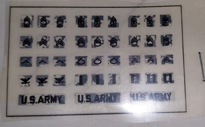 1/6 scale US Army patch chevron water slide sticker lot - Picture 1 of 1