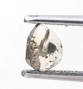 Natural Diamond 0.31Ct Pear Rosecut diamond Yellow Brown Mix Color diamond - Picture 1 of 11
