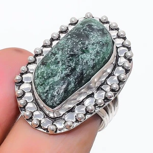 Ruby Zosite Gemstone Handmade 925 Sterling Silver Jewelry Ring Size 7.5 S478 - Picture 1 of 2