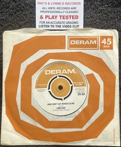 Limelight – Baby Don't Get Hooked On Me 7'' Vinyl 1972 CLEANED/TESTED VG+ VIDEO - Picture 1 of 7