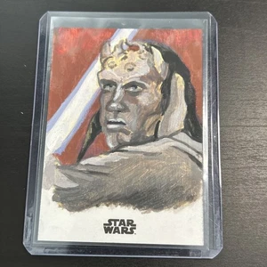 Star Wars Topps Sketch Card 1/1 Adam Everett Beck arte originale - Foto 1 di 2