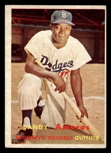 1957 Topps - Sandy Amoros #201 VG LIGHT CREASE - Picture 1 of 2