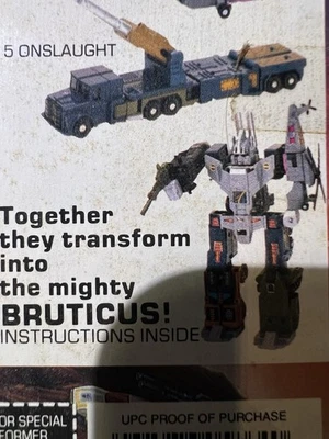 Figura de acción completa Hasbro G1 1986 Transformers Combaticon Bruticus Foto 1 de 4