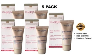 CLARINS Nutri-Lumiere Pflegende Nachtcreme 5er Pack 25ml GESAMT NEU IN OVP - Bild 1 von 1