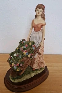 Boxed Leonardo Collection The Flower Seller Figur 1991. 9 3/4 Zoll groß.  - Bild 1 von 18