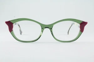 Authentic Face a Face BOCCA Dali 1 Col 3049 52mm Transparent Bottle Green Italy - Picture 1 of 5