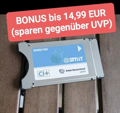 💰Original Zubehör ✅  SMIT Kabel CI+ Modul blau ✅   kein SmarDTV Kabel CI+ Modul - Bild 1 von 4