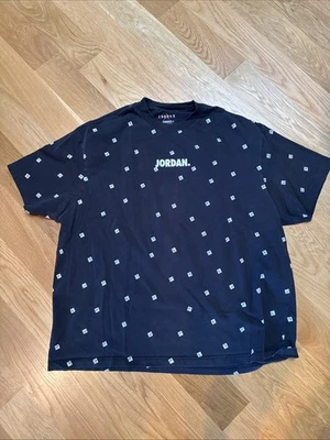 Camiseta negra con estampado completo Nike Jordan XXL “Jump Man” Foto 1 de 4