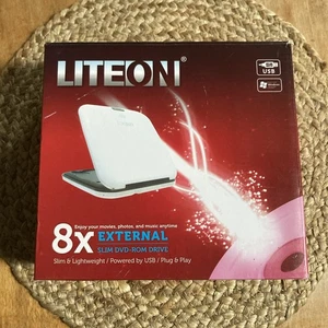 Liteon 8x External DVD/CD Writer USB - new opened complete in box - Afbeelding 1 van 11