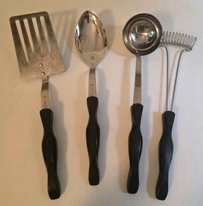 4-pc CUTCO Utensil Set 17 kg, 1768 kg, 17 jg, SPOON, WISK, SPATULA , LADLE - Imagen 1 de 4