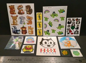 Vintage 1980s Lot Of 11 Stickers 3D Holographic TMNT Woodland Sniff Felix Cat - Picture 1 of 6