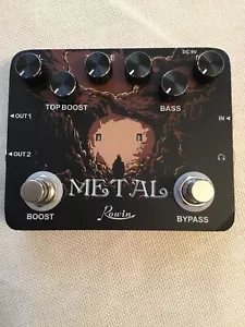 NEW ROWIN METAL ELECTRIC GUITAR DISTORTION EFFECTS PEDAL - Picture 1 of 5