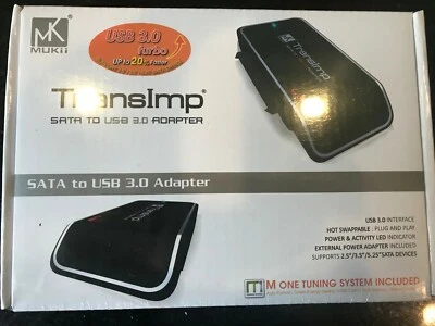 USB 3.0 to SATA Hard Disk Driver SSD Adapter Backup Copy - Mukii Transimp - Image 1 of 4