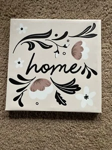Home Tan, black, white, and brown Canvas Wall Decor - Picture 1 of 5