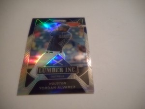 Yordan Alvarez 2021 Panini Prizm Lumber Inc. Silver Prizm #10 Houston Astros