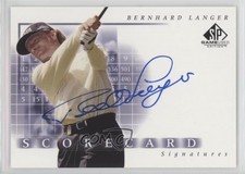 2002 SP Game Used Edition Scorecard Signatures Bernhard Langer #SS-BL Auto