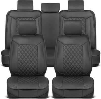 Fundas de asiento de cuero sintético MotorBox Prestige - Fundas de asiento de coche semipersonalizadas... Foto 1 de 4