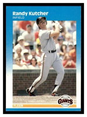 1987 Fleer  #276 Randy Kutcher - San Francisco Giants  RC - Image 1 of 2