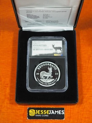 2022 SA PROOF SILVER KRUGERRAND NGC PF70 FIRST DAY PRODUCTION FDP HONEY MAMABOLO - Image 1 of 4