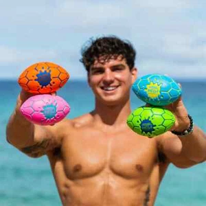 Wave Runner MEGA Football Soccer Water Skipping Bouncing Ball Color Variety - Picture 1 of 8