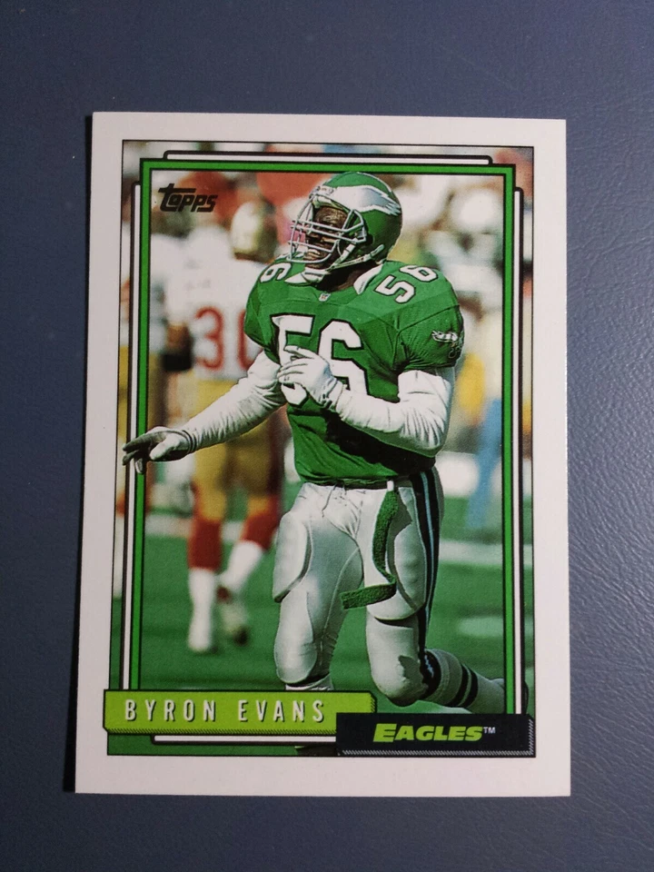 BYRON EVANS 1992 TOPPS FOOTBALL CARD # 304 C1579 - Image 1 of 1
