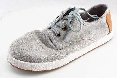Zapatos informales de tela gris Toms zapatos para niñas talla 3 Foto 1 de 4