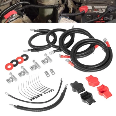 Kit de cables de batería para Ford Superduty F250 F350 F450 2003-2007 6,0 L Powerstroke Foto 1 de 4