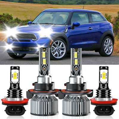 Para Mini Cooper Paceman 2013-2016 Bombilla Faro LED Luz Alta Baja + Luz Antiniebla Foto 1 de 4