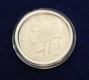 Austria 1957 10 chelines - Hermosa moneda de plata - Ver fotos - Imagen 1 de 2