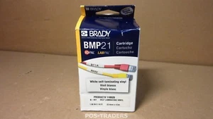 BRADY BMP21 CARTOUCHE 110928 étiquettes fil vinyle auto-laminantes NEUF NEUF - Photo 1/2