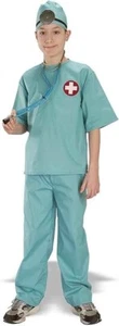 Surgeon Scrubs Costume Child Size Medium 8-10 Cap Shirt and Pants - Picture 1 of 3