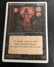 MTG Sorceress Queen (Fourth Edition/NM/Unplayed)