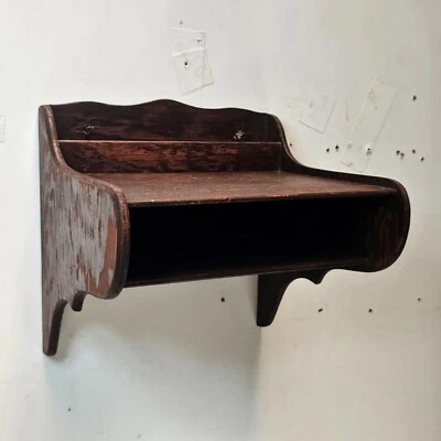 复古层压橡木壁挂写字台(Circa 1930-1940 年代) — 第 1/4 张图片