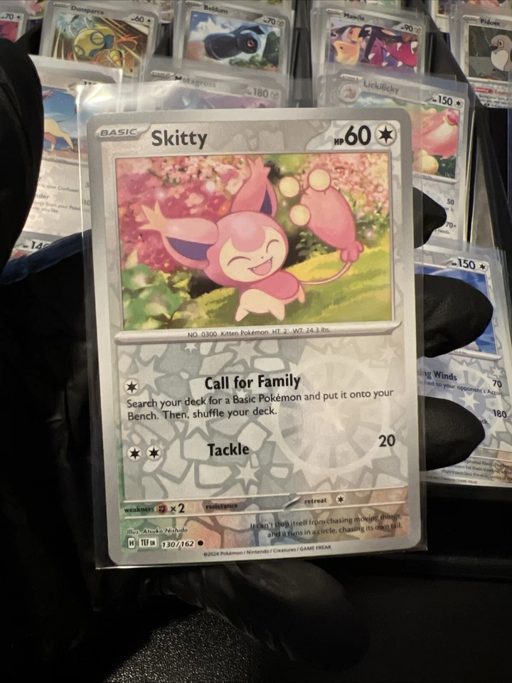 Skitty 130/162 Sv05: Temporal Forces Reverse Holo - Image 1 of 1
