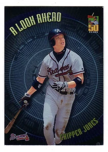 2001 Topps A Look Ahead #07 Chipper Jones Atlanta Braves BV$2.50 Insert #7 - Picture 1 of 1
