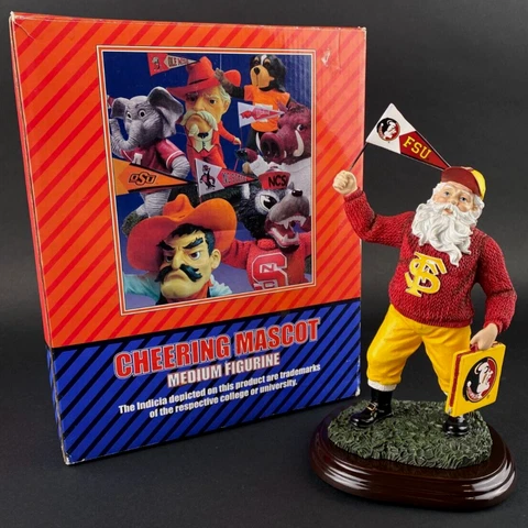 Vtg Florida State Seminoles Cheering Mascot Figure 2003 College Treasures 9" in Cover