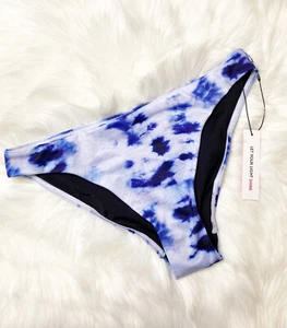 Traje de baño Terez azul blanco estampado tie-dye bikini parte inferior mujer talla mediana - Imagen 1 de 4