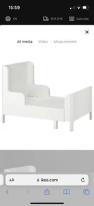 IKEA BUSUNGE White extendable children bed - Picture 1 of 7