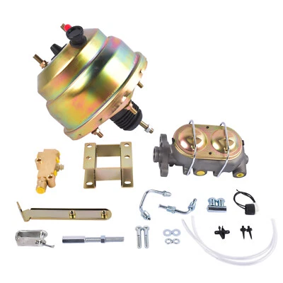 Front Power Disc Brake Conversion 8 Inch Dual Booster for Chevrolet 1955-1957 - Image 1 of 4