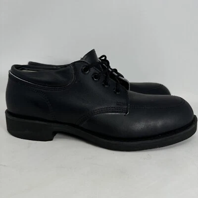 Zapatos de trabajo de seguridad Wolverine Oxford negros años 70 8 sin existencias NUEVO Ansi Foto 1 de 4