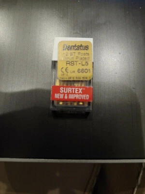 Классические позолоченные стойки Dentatus RST-L5 Surtex 12/Bx - Изображение 1 из 2